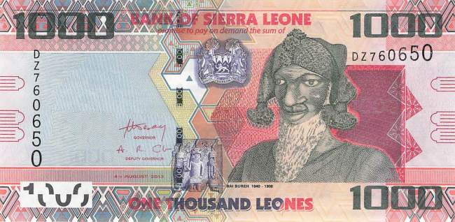 Sierra Leone p30b 1000 Leones 2013